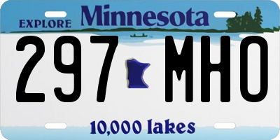 MN license plate 297MHO