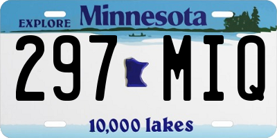 MN license plate 297MIQ