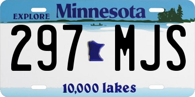 MN license plate 297MJS