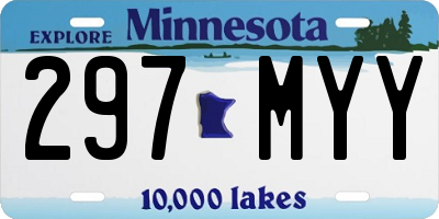 MN license plate 297MYY