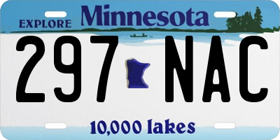 MN license plate 297NAC