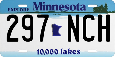 MN license plate 297NCH