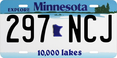 MN license plate 297NCJ