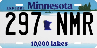 MN license plate 297NMR