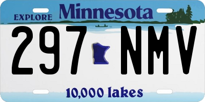 MN license plate 297NMV