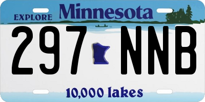 MN license plate 297NNB