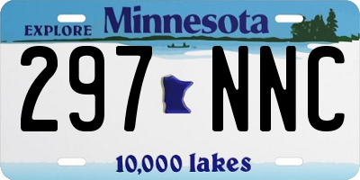 MN license plate 297NNC