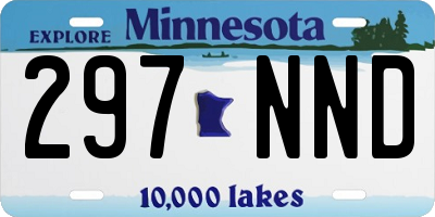 MN license plate 297NND