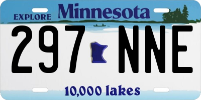 MN license plate 297NNE