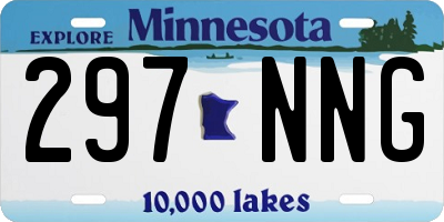 MN license plate 297NNG