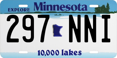 MN license plate 297NNI