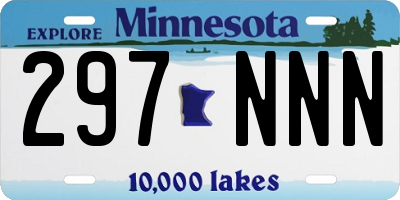 MN license plate 297NNN