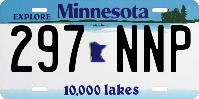 MN license plate 297NNP