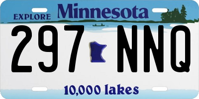 MN license plate 297NNQ