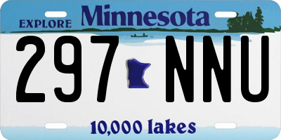 MN license plate 297NNU