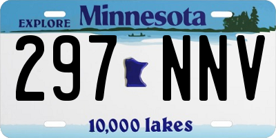 MN license plate 297NNV