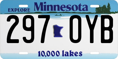 MN license plate 297OYB