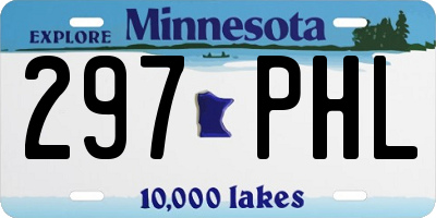 MN license plate 297PHL