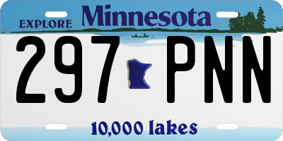MN license plate 297PNN