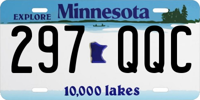 MN license plate 297QQC