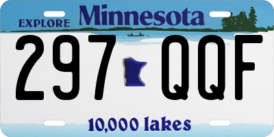MN license plate 297QQF