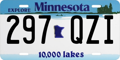 MN license plate 297QZI