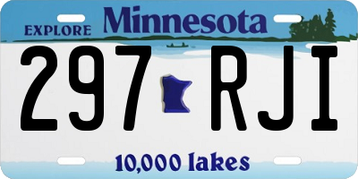 MN license plate 297RJI