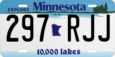 MN license plate 297RJJ