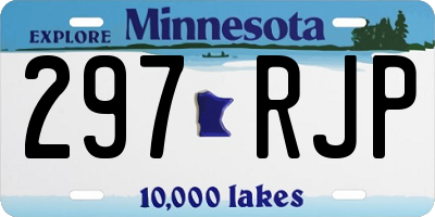 MN license plate 297RJP