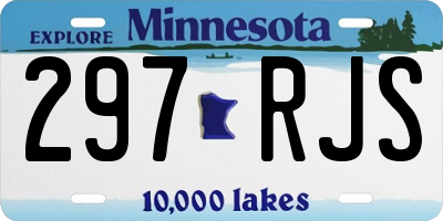 MN license plate 297RJS