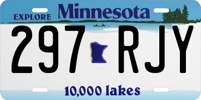 MN license plate 297RJY
