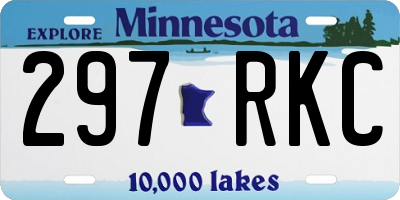 MN license plate 297RKC