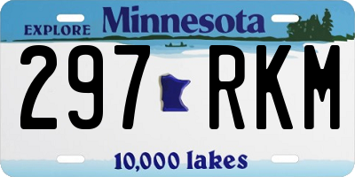 MN license plate 297RKM