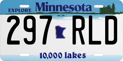 MN license plate 297RLD