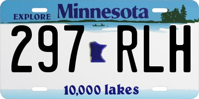 MN license plate 297RLH