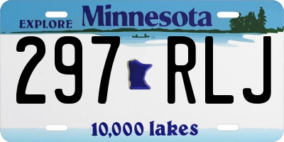 MN license plate 297RLJ