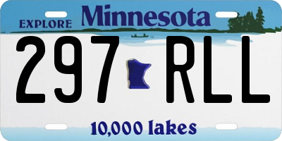 MN license plate 297RLL