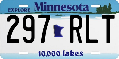 MN license plate 297RLT