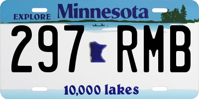 MN license plate 297RMB