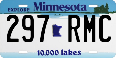 MN license plate 297RMC