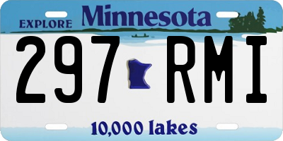 MN license plate 297RMI