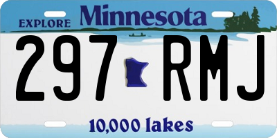 MN license plate 297RMJ