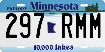 MN license plate 297RMM