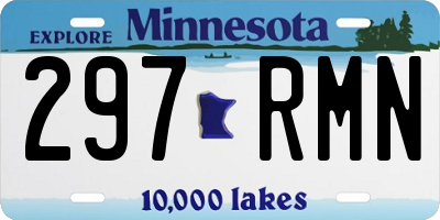 MN license plate 297RMN