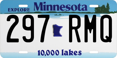 MN license plate 297RMQ