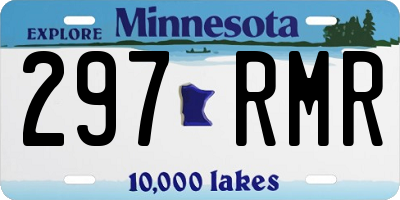 MN license plate 297RMR