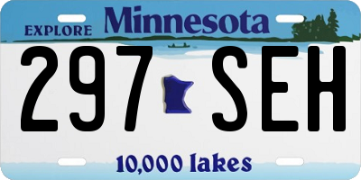 MN license plate 297SEH