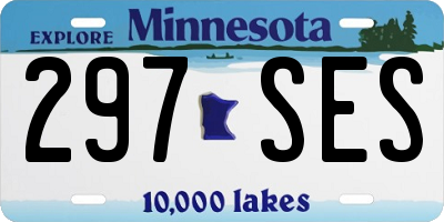 MN license plate 297SES