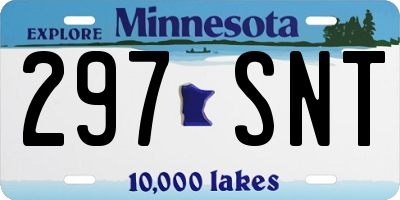MN license plate 297SNT