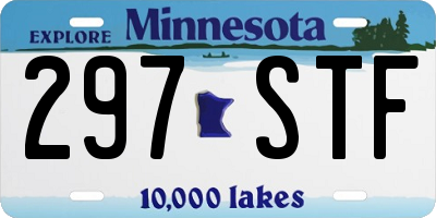MN license plate 297STF